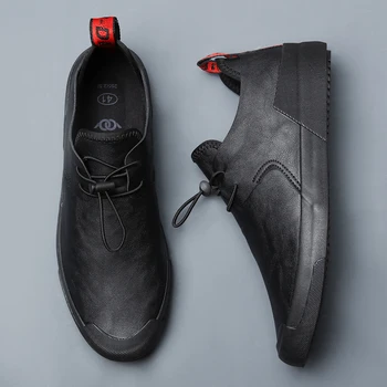 2021 Estilo Britânico de Baixo-Ajuda Homens Simples, Casual Sapatos Primavera, Outono, Período Homens Lazer Sapatos de Luxo Respirável Sapatos de Tênis