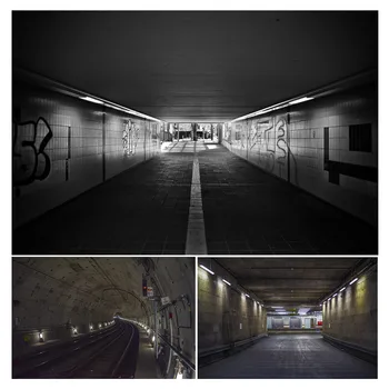 Túnel Ferroviário Cena De Vinil De Fotografia Foto De Fundo Pano De Fundo Studio Adereços
