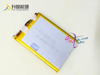 5pcs SD 3,7 v 6500mah praça do li-polímero bateria fabricante 906190 3,7 v 6500mah bateria do tablet