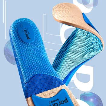 Silicone de Espuma de Memória do Esporte Palmilhas para Homens Mulheres Suporte de Arco Respirável, Absorção de Choque Sapatos Almofada de correr ao ar livre exclusivo