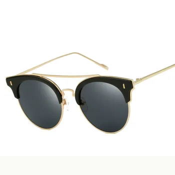 2018 Retro Mens Óculos de sol de Marca Designer Mulheres Mela Óculos de Sol Feminino, Anti UV400 Unisex Espelho de Moda Rodada Oculos masculino