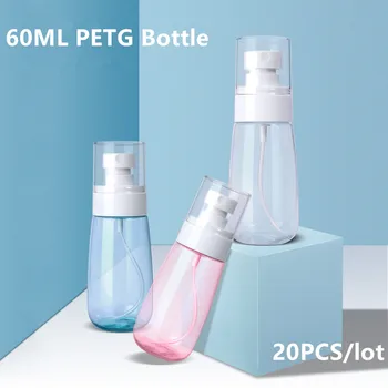 UMETASS 60ML Vazio Frascos de Spray Reutilizável Névoa Fina de Plástico Recipientes com Líquidos para Limpeza de Produtos de Cuidados da Pele 20Pcs
