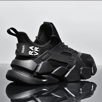 PMAWXS Sapatos Pretos para os Homens Confortável Masculino Tênis Respirável Casuais Sapatos de Homem de Alta Qualidade Tenis Masculino Zapatillas Hombre