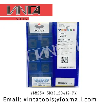 alta qualidade 10pcs/lotes YBM253 YBG205 SDMT120412-PM do carboneto do cnc fresamento insere lâmina de corte de ferramentas