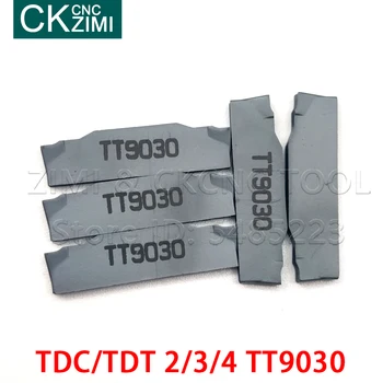 TDC2 TDC3 TDC4 TDT2 TT9030 Carboneto de inserir ferramentas de Torneamento de cabeça dupla canais de aço inoxidável especial de torno CNC, ferramenta de lâmina de corte