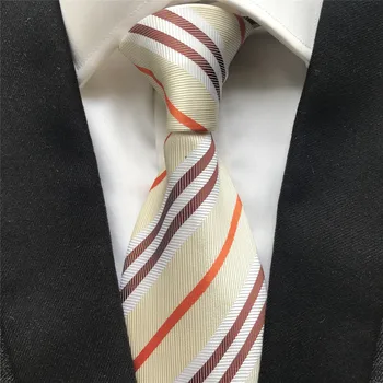 10 cm de Largura dos Homens Novos do Projeto Laços de Tecido Jacquard Laço de Pescoço gravatas borboleta Elegante Listrado Gravatas para Homens