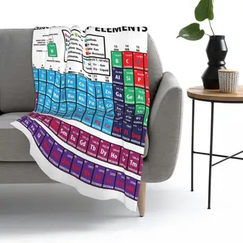 Tabela periódica De Elementos Jogar Cobertor de Lã Jogar Cobertor TV Cobertores Softblanket flanela Aconchegante cama, Em Casa, viagens quente