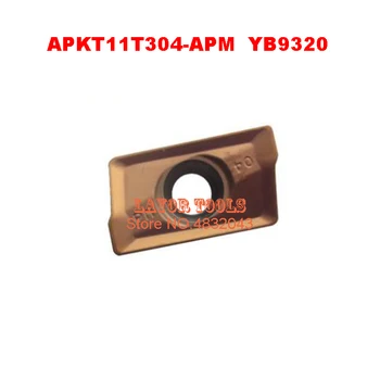 APKT11T304-APM YB9320 10pcs/lot de metal duro de Corte cnc Fresamento com fresa com pastilha apkt11t304 apkt