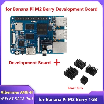 Para a Banana Pi M2 Berry+4X Dissipador de Calor do Conselho de Desenvolvimento de Interface de Rede Gigabit SATR Interface Com Dissipador de Calor