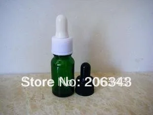 10ml verde/azul/marrom óleo essencial de garrafa com tampa de plástico,silicone/vidro conta-gotas
