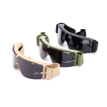 Tático militar Óculos à Prova de Caça Tiro de Airsoft Paintball Caminhadas Óculos UV Anti-UV Motocicleta CS Militar Óculos