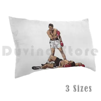 Muhammad Ali, V Sonny Liston Travesseiro Impresso 50x75 Ali Liston Boxe Esporte