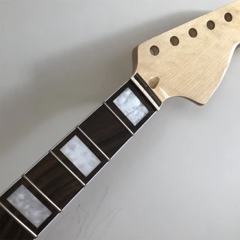 DIY braço da Guitarra Maple Com 22 Trastes 24Inch Escala de comprimento de Rosewood Fingerboard Brilho