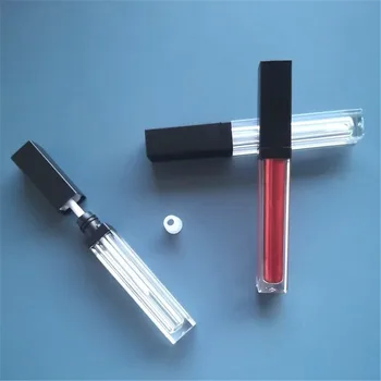 5ml Mini Lip Gloss Tubo Vazio Tira Fosco DIY Batom Lip Blam Reutilizável Exemplo Garrafa Portátil de Maquiagem, Cosmético