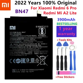 Original Xiaomi BN47 Bateria de Substituição Para Xiaomi Redmi 6 Pro Mi / A2 Lite Capacidade de 4000mAh Com Ferramentas Livres