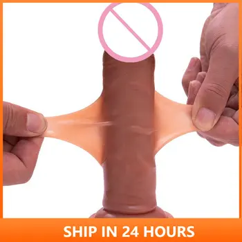 Realista Silicone Ventosa Pênis Enorme Dildos Para Mulheres Lésbicas Brinquedo Grande Falso Pau Fêmeas Enorme De Silício Gay Dildio Brinquedos Sexuais 3#