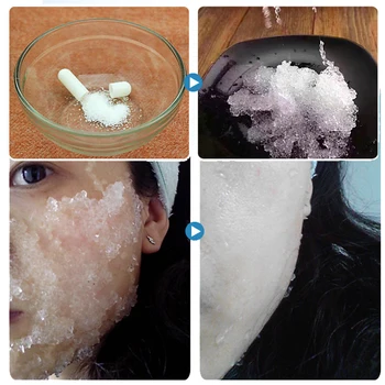 10 cápsulas de sorvete de Gelo picado Cápsula Máscara Transparente Rosto de Reabastecimento de Água e Umidade de Seda Essência Máscara de Cuidados