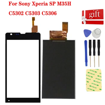 Para Sony Xperia SP Display LCD M35H C5302 C5303 C5306 Tela LCD de Matriz Painel de Módulo de Digitador da Tela de Toque Substituição do Sensor