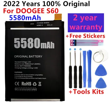 100% Original Novo Para DOOGEE S60 Substituição 5580mAh bateria de backup para o DOOGEE S60 Telefone Inteligente baterias Bateria+Dom Ferramentas