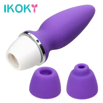 IKOKY Brinquedos Sexuais para as Mulheres, o Sexo Oral, Lambendo com Dois Cabeça de 7 de Velocidade Boquete Vibração Clítoris Otário Vibrador no Clitóris Bocal de Sucção