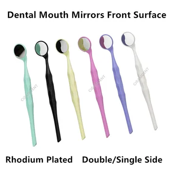 Dental Único Dupla Face, Boca Espelhos Premium Superfície Frontal Boca Exame Refletor Oral Espelho De Branqueamento Dentário