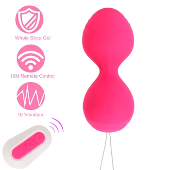 Vaginal Exercício Clitóris Estimular 10 Modos de Vibração Ovo Brinquedo do Sexo para as Mulheres Vagina Bola Vibrador Ponto G com Massageador