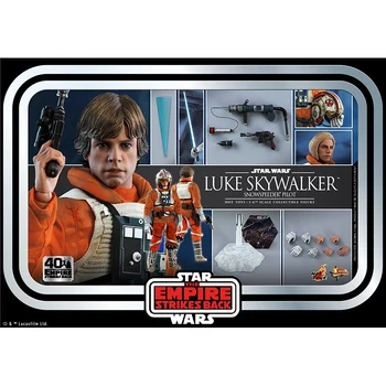 Hottoys MMS585WK Luke Skywalker Starwars 40Th Anniversary Edition Escala 1/6 28 Cm de Star Wars Figura de Ação Colecionáveis Modelo de Brinquedos