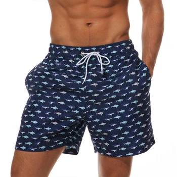 Verão, Calções de Praia, masculina Casual Respirável, Seca Rápido, Boardshorts sungas com Forro de Malha de Moda forro de malha shorts