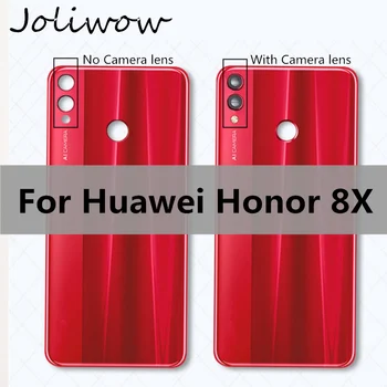 Para o Huawei Honor 8X de Trás da Bateria Tampa do Vidro de Substituição Para Huawei Honor8X caixa Traseira do Chassi Porta de Volta Caso adicionar a etiqueta