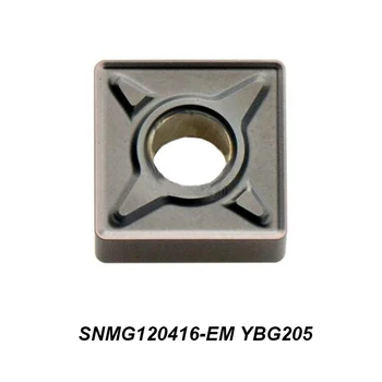 Original 10 pcs SNMG 120416-EM SNMG120416-EM YBG205 Ferramenta para Torneamento CNC Suporte de Ferramenta Para Usinagem Externa de Carboneto de Inserir