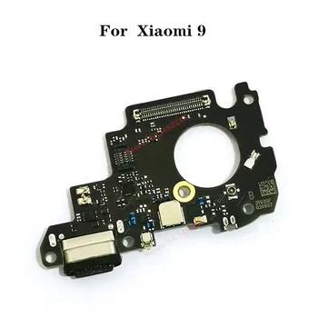 100% Original de Porta de Carregamento USB do cabo do Cabo flexível Para o Xiaomi 9 Mi9 M9 Carregamento USB Dock Plug do Carregador da Placa Com o Conector do Microfone
