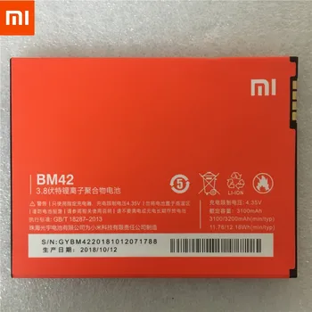 100% Original de Backup novo BM42 Bateria de 3100 mAh para Xiaomi Bateria Em estoque, Com número de Rastreamento