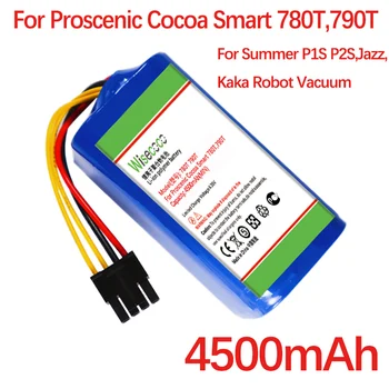 Wisecoco Bateria Para Proscenic Cacau Inteligente 780T,790T,Verão P1S P2S,Jazz,Kaká Robô Aspirador de pó Li-Ion Recarregável