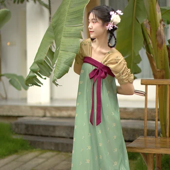 Moderno Hanfu Mulheres de Verão Chinês Vestido de Fada Roupas de Cosplay Trajes de Palco Desempenho Traje de Roupas de Festa DL9247