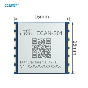 CDSENET ECAN-S01 Pode 2.0 Para Serial TTL Conversor de Protocolo Modbus RTU Conversão de Transmissão Transparente Módulo de Comunicação