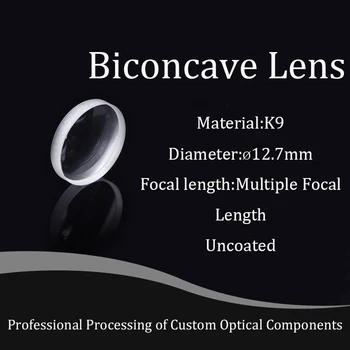 Multi-focal K9 Material Dupla-Lente côncava Diâmetro de 12,7 mm Condensador de Alta precisão, com Foco Vidro Branco Puro