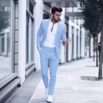 Moda 2023 Casual de Negócios de Luxo de roupas masculinas para Festa de Casamento Smoking Slim Fit Pico de Lapela Rosa Naipes Masculino(Casaco+Calça)
