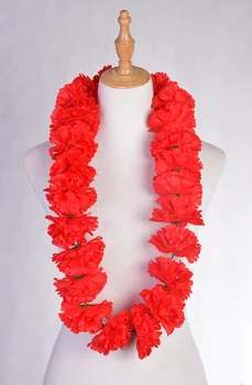 Frete grátis HL0061 50pcs/lote 110 CM Artificial de Seda Cravo Lei Colar de Havaiana Festa Decoração Mulheres usam Atacado