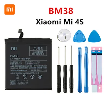 Xiao mi 100% Original BM38 3260mAh Bateria Para Xiaomi 4S Mi 4S Mi4S BM38 de Alta Qualidade, Telefone de Substituição de Baterias +Ferramentas
