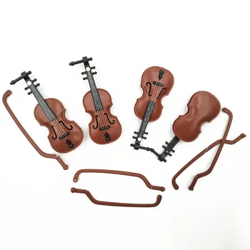 1/12 Casa De Bonecas Mini Clássico, Violino, Instrumento Musical Modelo Para Ob11 1/6 Blyth Barbies Boneca Acessórios Modelo De Cena