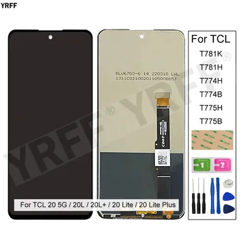 Para TCL 20 5G/20L+ /20 Lite Plus Display LCD+Touch Screen Digitalizador Assembly T781K T781H T774H T774B T775H 6.67