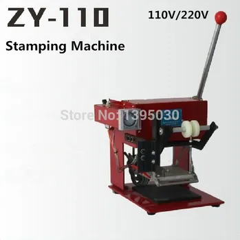1pcs ZY-110 manual de folha de carimbo quente máquina manual de carimbador de couro máquina de entalhe máquina de Impressão a área de 110*120MM
