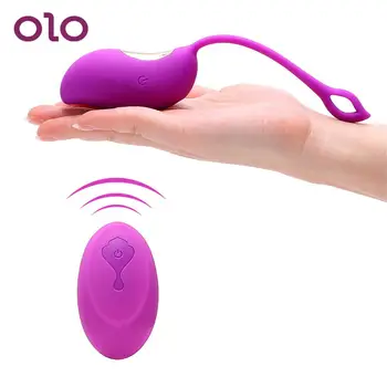 OLO 12 Velocidade Vaginal Apertado Exercício Ovo Vibratório sem Fio Controle Remoto Recarregável USB G-Spot Massagem Brinquedos Sexuais para as Mulheres