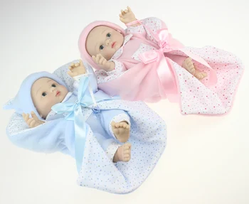 25 cm de gêmeos Renascer Bonecas Artesanais Vivo Cheio de Silicone Renascer Boneca Realistas bebês Prematuros boneca de Brinquedo de Presente de Natal para criança