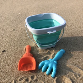 Crianças de Areia Kit de Ferramenta Dobrável Portátil Multi-Uso Durável, Leve e de Longa Duração Anti-Fuga para a Praia Pátio NSV