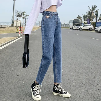 Novas Calças De Brim Das Mulheres Da Moda Cintura Alta AppearThin Verão Sexy Beach Calças De Borla Calças Jeans Vintage Streetwear Casual Ins