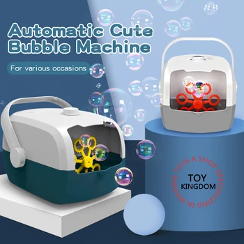 Automática, Máquina de Bolha Bolha, Ventilador Portátil Bolhas Maker para Crianças Engraçado Bolhas de Sabão Para as Crianças o Bebê ao ar livre Brinquedos Presentes