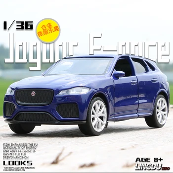 1:36 Jaguar F-RITMO SUV da Liga de Modelo de Carro Diecasts & Veículos de Brinquedo de Metal Modelo de Carro de Coleta de Simulação de Alta de Carro de Brinquedos Para as Crianças B91