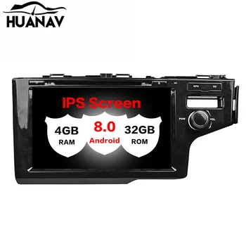 HUANVA 8.0 Android Leitor de DVD do Carro GPS de navegação De Honda Fit RHD 2014-2017 multimédia player gravador de fita de 8-Core navi Áudio