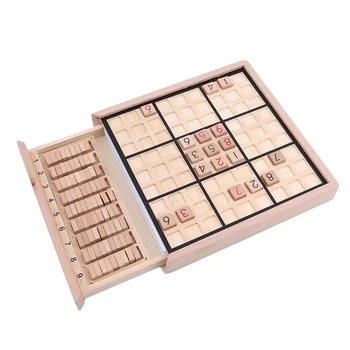 Novo Sudoku Educação Brinquedos de Madeira Números de 1 A 9 Crianças Cérebro Brinquedo de QI, Jogos Para Crianças, Quebra-cabeça de Caixa de Madeira de Madeira de Brinquedos Para Crianças